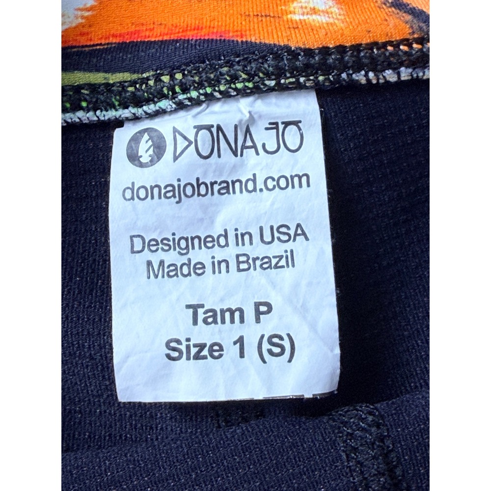 Dona Jo JoJo Skort Womens Size 1 S Orange Tropical Palm Tennis Golf Skirt - Picture 5 of 10